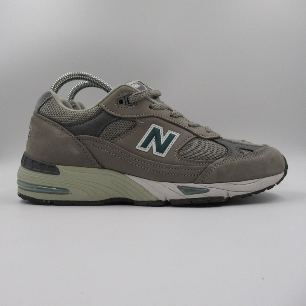 New Balance 991 20th Anniversary Grey Teal Womens Sneakers W991ANI Size 8 B